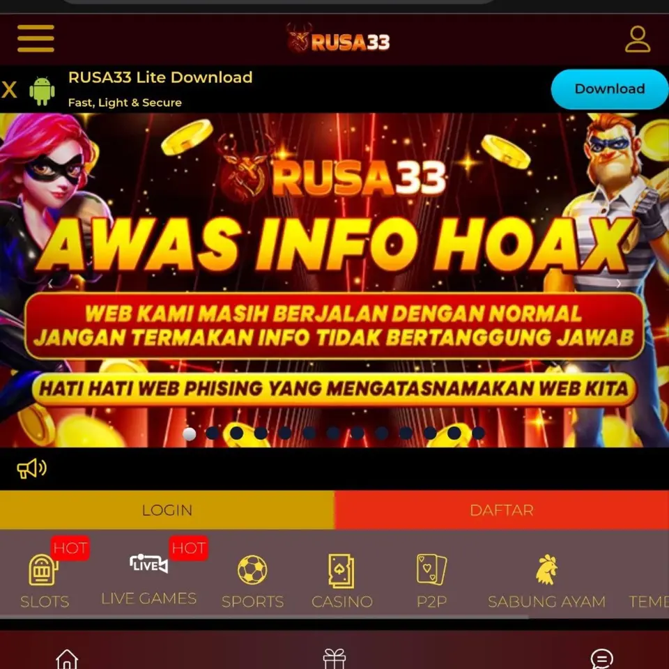 rusa33 Tangkapan Layar - Resmi